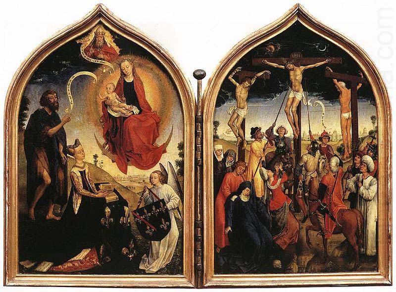 Rogier van der Weyden Diptic de Jeanne de France china oil painting image